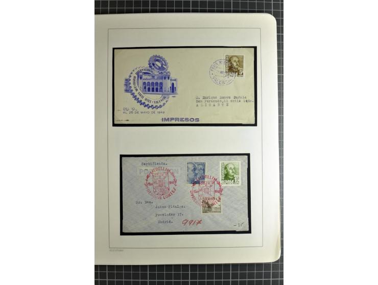 1866/1945, interessante 6bändige Sammlung mit vielen Lokalausgaben, dabei sehr viele Briefe mit viel Zensurpost, außerdem Blo