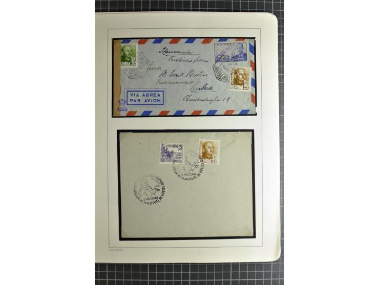 1866/1945, interessante 6bändige Sammlung mit vielen Lokalausgaben, dabei sehr viele Briefe mit viel Zensurpost, außerdem Blo