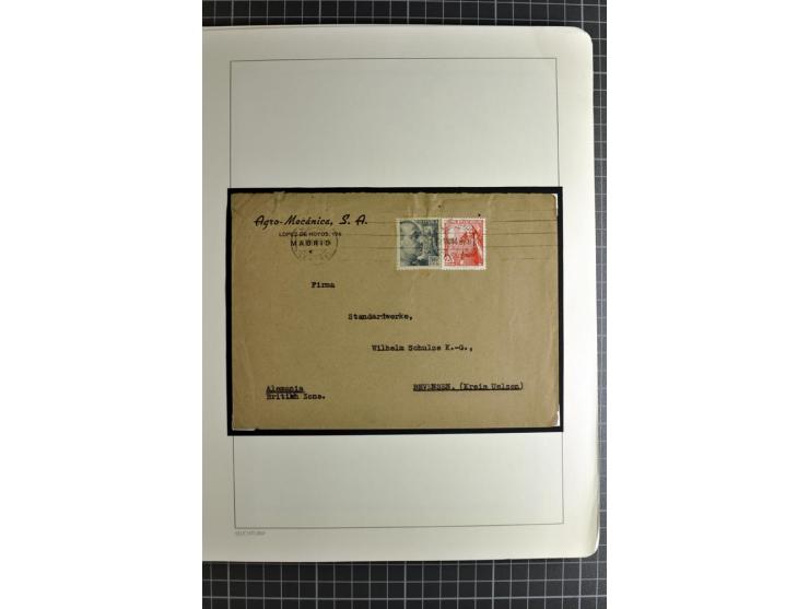 1866/1945, interessante 6bändige Sammlung mit vielen Lokalausgaben, dabei sehr viele Briefe mit viel Zensurpost, außerdem Blo