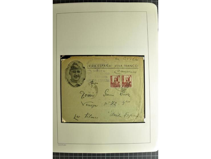 1866/1945, interessante 6bändige Sammlung mit vielen Lokalausgaben, dabei sehr viele Briefe mit viel Zensurpost, außerdem Blo