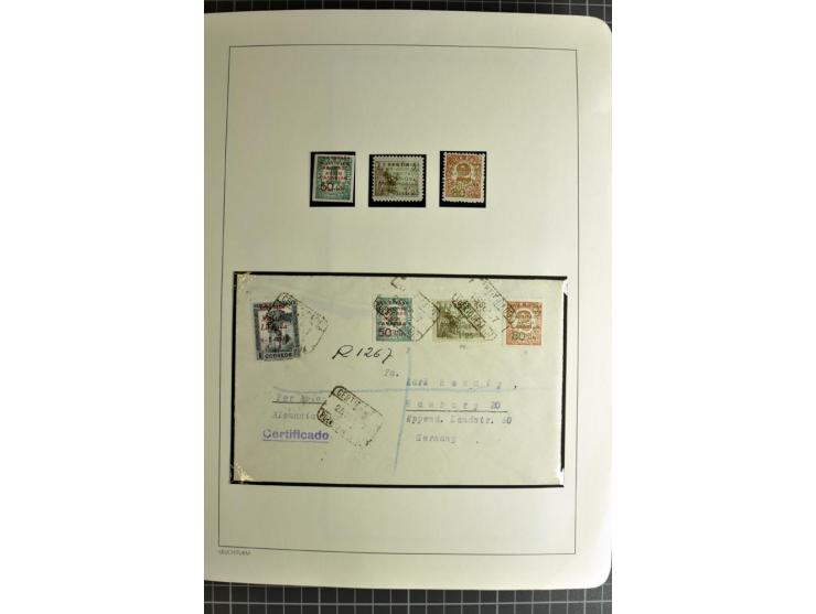 1866/1945, interessante 6bändige Sammlung mit vielen Lokalausgaben, dabei sehr viele Briefe mit viel Zensurpost, außerdem Blo