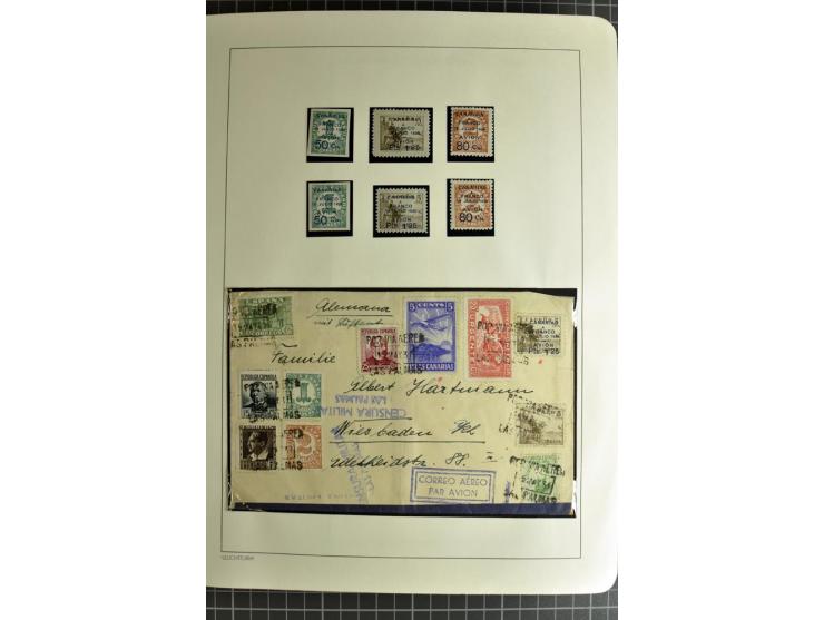 1866/1945, interessante 6bändige Sammlung mit vielen Lokalausgaben, dabei sehr viele Briefe mit viel Zensurpost, außerdem Blo