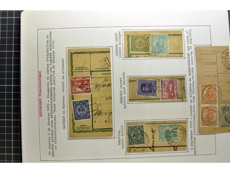  1918/86, ungebrauchte und gestempelte Sammlung mit lokalen Revolutionsausgaben, VZOREC auf Hradschin, Portoprovisiorien, Pro