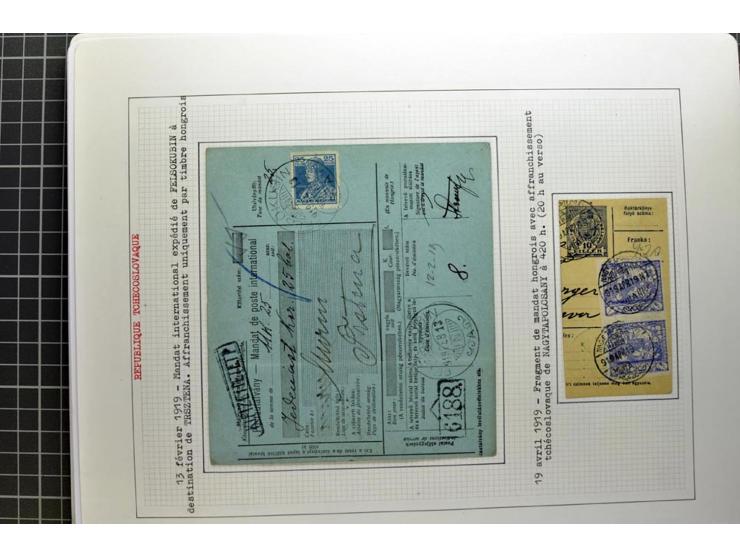  1918/86, ungebrauchte und gestempelte Sammlung mit lokalen Revolutionsausgaben, VZOREC auf Hradschin, Portoprovisiorien, Pro