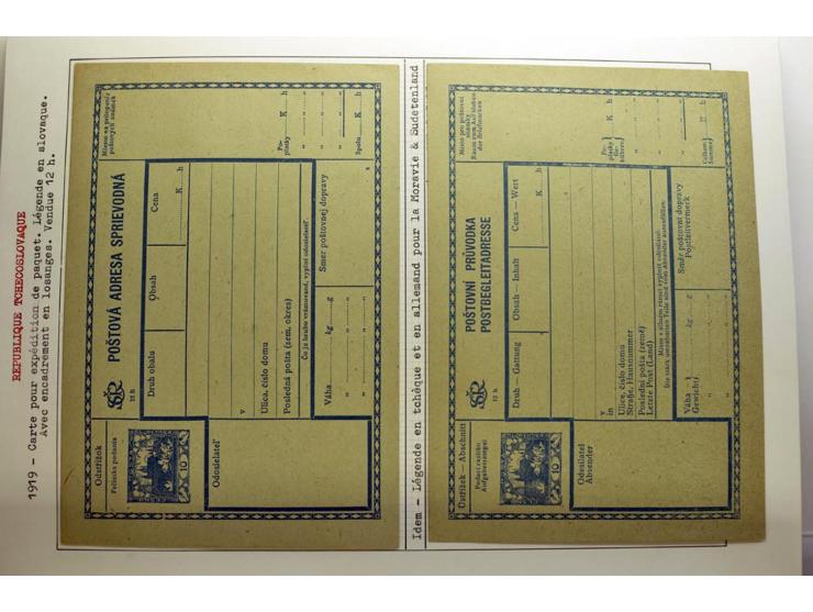 1918/86, ungebrauchte und gestempelte Sammlung mit lokalen Revolutionsausgaben, VZOREC auf Hradschin, Portoprovisiorien, Pro