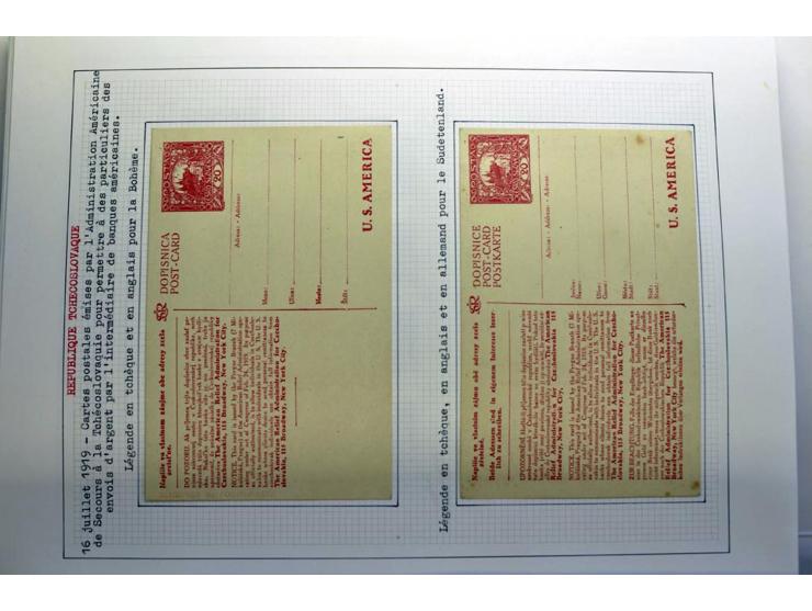  1918/86, ungebrauchte und gestempelte Sammlung mit lokalen Revolutionsausgaben, VZOREC auf Hradschin, Portoprovisiorien, Pro
