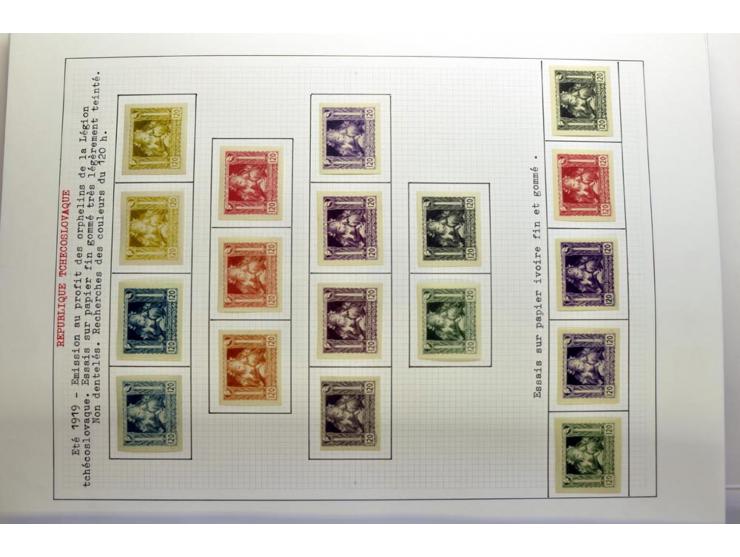  1918/86, ungebrauchte und gestempelte Sammlung mit lokalen Revolutionsausgaben, VZOREC auf Hradschin, Portoprovisiorien, Pro