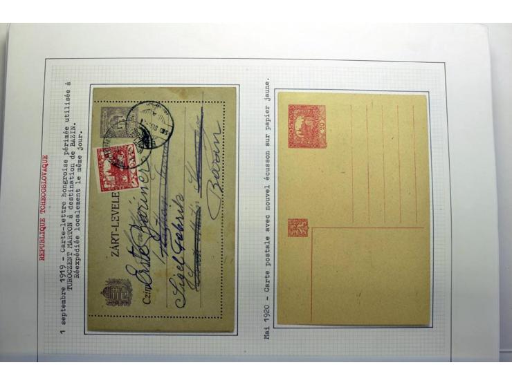  1918/86, ungebrauchte und gestempelte Sammlung mit lokalen Revolutionsausgaben, VZOREC auf Hradschin, Portoprovisiorien, Pro