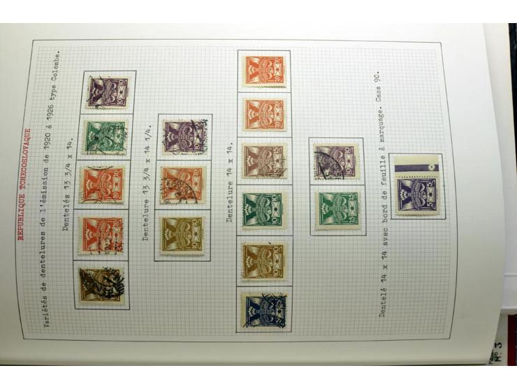  1918/86, ungebrauchte und gestempelte Sammlung mit lokalen Revolutionsausgaben, VZOREC auf Hradschin, Portoprovisiorien, Pro