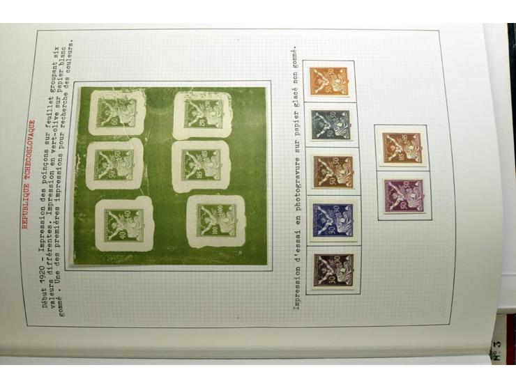 1918/86, ungebrauchte und gestempelte Sammlung mit lokalen Revolutionsausgaben, VZOREC auf Hradschin, Portoprovisiorien, Pro