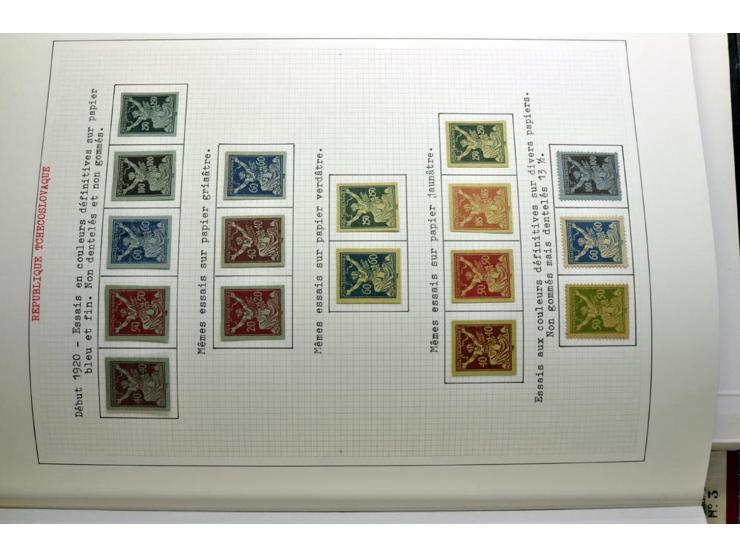  1918/86, ungebrauchte und gestempelte Sammlung mit lokalen Revolutionsausgaben, VZOREC auf Hradschin, Portoprovisiorien, Pro