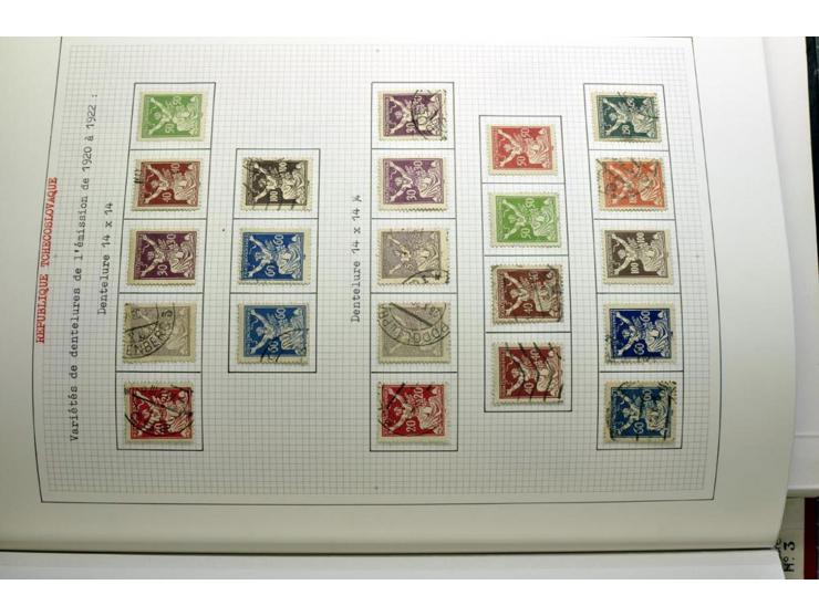  1918/86, ungebrauchte und gestempelte Sammlung mit lokalen Revolutionsausgaben, VZOREC auf Hradschin, Portoprovisiorien, Pro