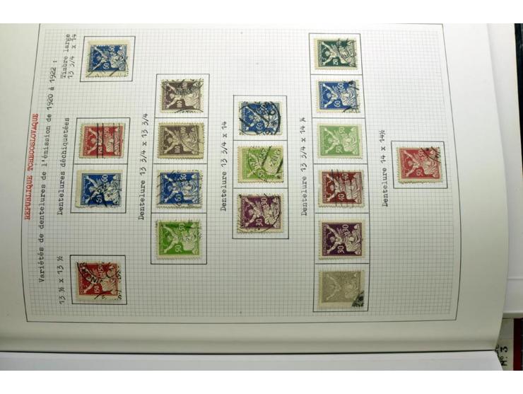  1918/86, ungebrauchte und gestempelte Sammlung mit lokalen Revolutionsausgaben, VZOREC auf Hradschin, Portoprovisiorien, Pro