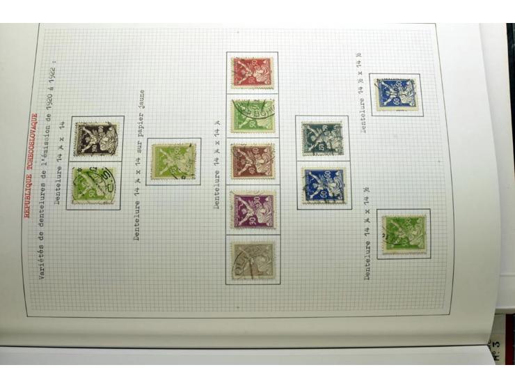  1918/86, ungebrauchte und gestempelte Sammlung mit lokalen Revolutionsausgaben, VZOREC auf Hradschin, Portoprovisiorien, Pro