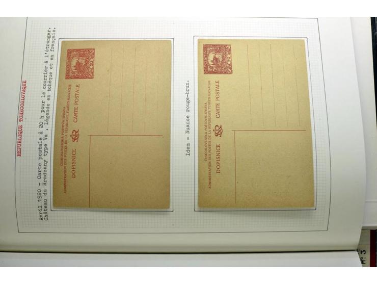  1918/86, ungebrauchte und gestempelte Sammlung mit lokalen Revolutionsausgaben, VZOREC auf Hradschin, Portoprovisiorien, Pro