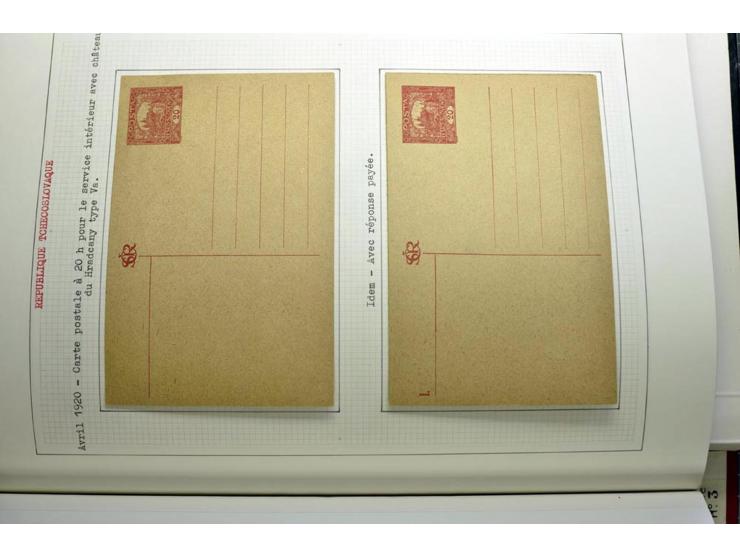  1918/86, ungebrauchte und gestempelte Sammlung mit lokalen Revolutionsausgaben, VZOREC auf Hradschin, Portoprovisiorien, Pro