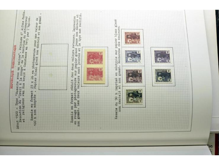  1918/86, ungebrauchte und gestempelte Sammlung mit lokalen Revolutionsausgaben, VZOREC auf Hradschin, Portoprovisiorien, Pro