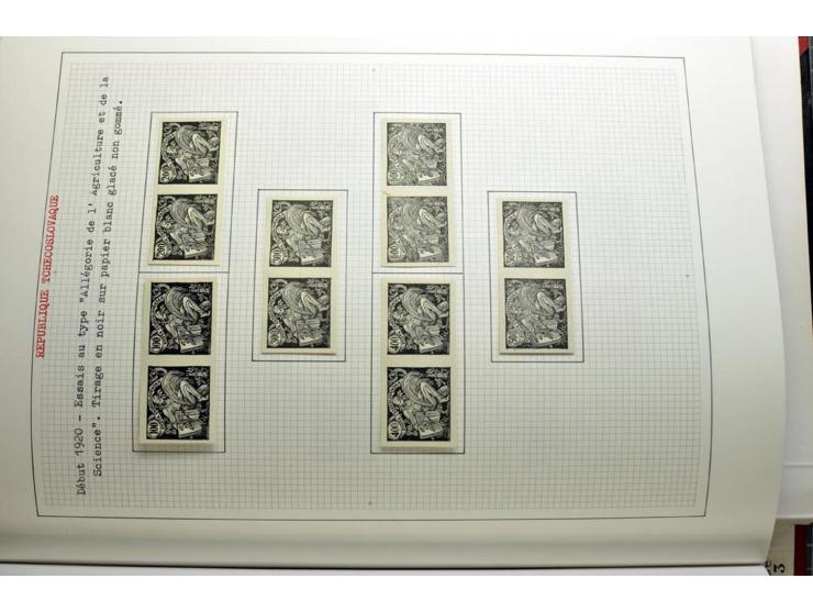  1918/86, ungebrauchte und gestempelte Sammlung mit lokalen Revolutionsausgaben, VZOREC auf Hradschin, Portoprovisiorien, Pro