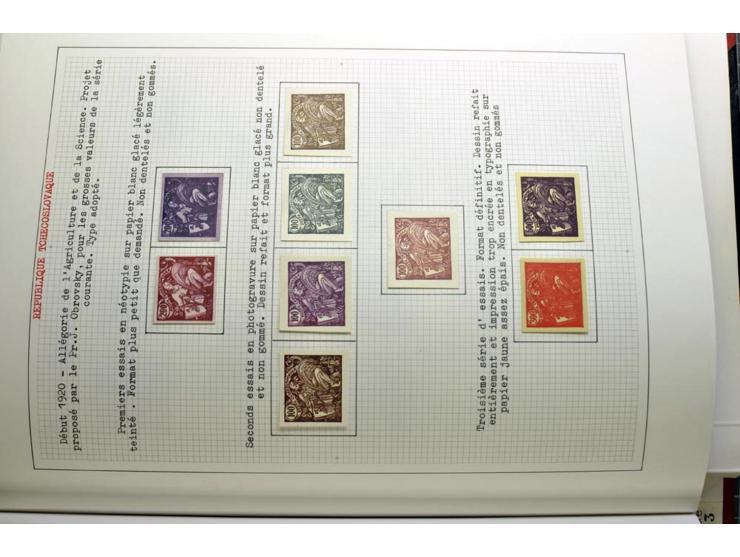  1918/86, ungebrauchte und gestempelte Sammlung mit lokalen Revolutionsausgaben, VZOREC auf Hradschin, Portoprovisiorien, Pro