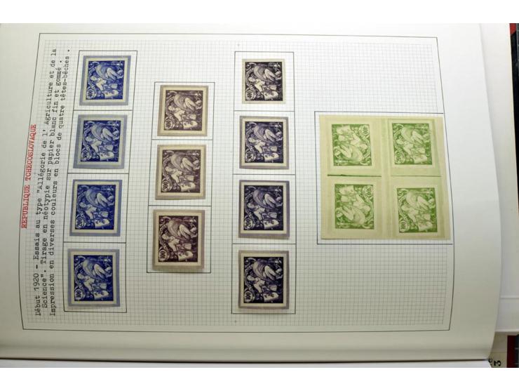 1918/86, ungebrauchte und gestempelte Sammlung mit lokalen Revolutionsausgaben, VZOREC auf Hradschin, Portoprovisiorien, Pro