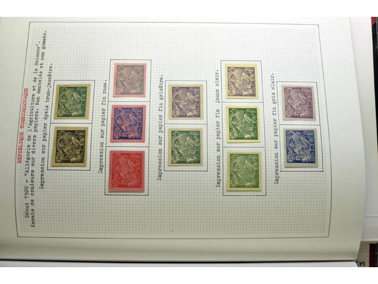  1918/86, ungebrauchte und gestempelte Sammlung mit lokalen Revolutionsausgaben, VZOREC auf Hradschin, Portoprovisiorien, Pro