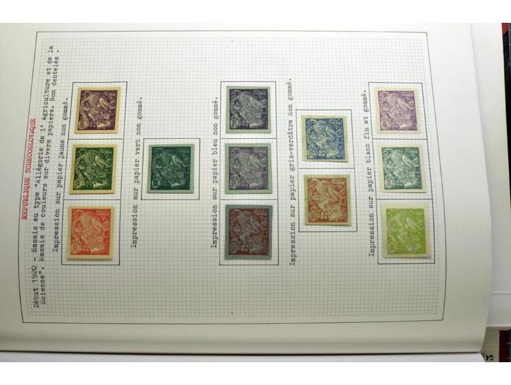  1918/86, ungebrauchte und gestempelte Sammlung mit lokalen Revolutionsausgaben, VZOREC auf Hradschin, Portoprovisiorien, Pro