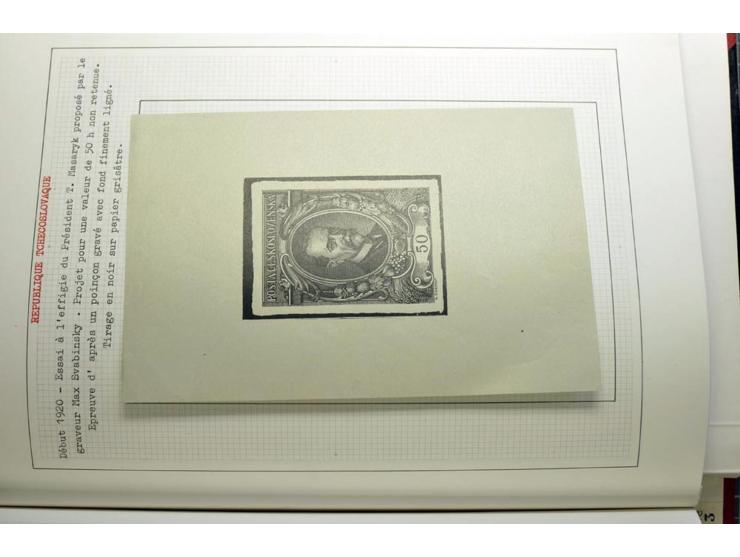  1918/86, ungebrauchte und gestempelte Sammlung mit lokalen Revolutionsausgaben, VZOREC auf Hradschin, Portoprovisiorien, Pro