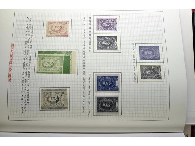  1918/86, ungebrauchte und gestempelte Sammlung mit lokalen Revolutionsausgaben, VZOREC auf Hradschin, Portoprovisiorien, Pro