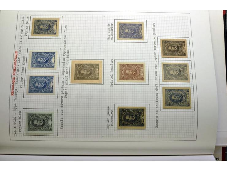 1918/86, ungebrauchte und gestempelte Sammlung mit lokalen Revolutionsausgaben, VZOREC auf Hradschin, Portoprovisiorien, Pro