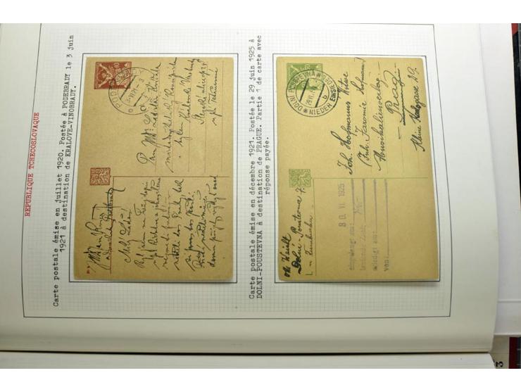  1918/86, ungebrauchte und gestempelte Sammlung mit lokalen Revolutionsausgaben, VZOREC auf Hradschin, Portoprovisiorien, Pro