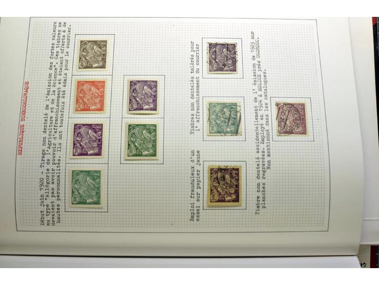  1918/86, ungebrauchte und gestempelte Sammlung mit lokalen Revolutionsausgaben, VZOREC auf Hradschin, Portoprovisiorien, Pro