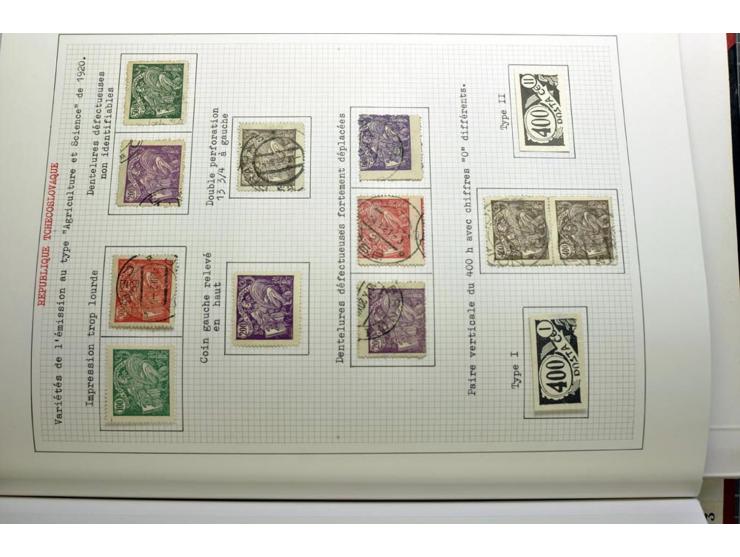  1918/86, ungebrauchte und gestempelte Sammlung mit lokalen Revolutionsausgaben, VZOREC auf Hradschin, Portoprovisiorien, Pro