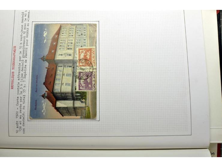  1918/86, ungebrauchte und gestempelte Sammlung mit lokalen Revolutionsausgaben, VZOREC auf Hradschin, Portoprovisiorien, Pro
