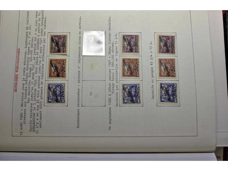  1918/86, ungebrauchte und gestempelte Sammlung mit lokalen Revolutionsausgaben, VZOREC auf Hradschin, Portoprovisiorien, Pro