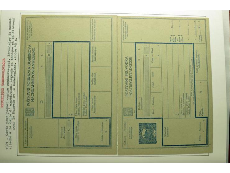  1918/86, ungebrauchte und gestempelte Sammlung mit lokalen Revolutionsausgaben, VZOREC auf Hradschin, Portoprovisiorien, Pro