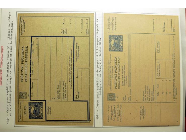  1918/86, ungebrauchte und gestempelte Sammlung mit lokalen Revolutionsausgaben, VZOREC auf Hradschin, Portoprovisiorien, Pro