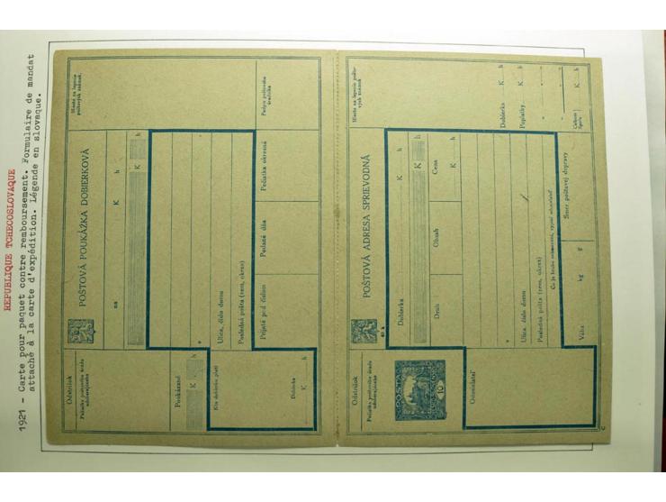  1918/86, ungebrauchte und gestempelte Sammlung mit lokalen Revolutionsausgaben, VZOREC auf Hradschin, Portoprovisiorien, Pro