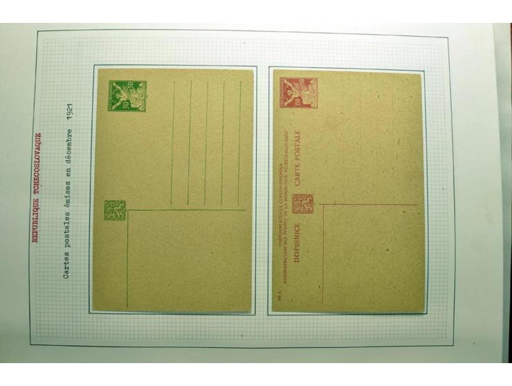  1918/86, ungebrauchte und gestempelte Sammlung mit lokalen Revolutionsausgaben, VZOREC auf Hradschin, Portoprovisiorien, Pro