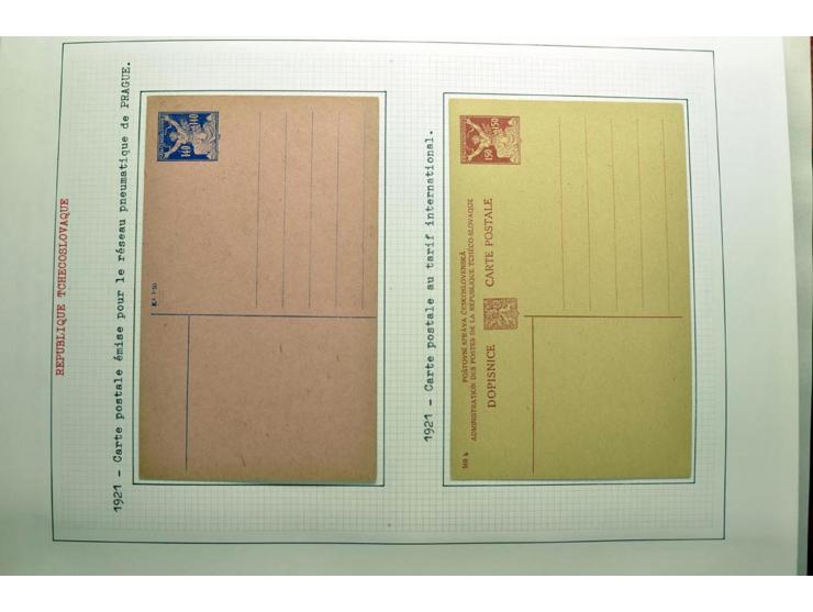  1918/86, ungebrauchte und gestempelte Sammlung mit lokalen Revolutionsausgaben, VZOREC auf Hradschin, Portoprovisiorien, Pro
