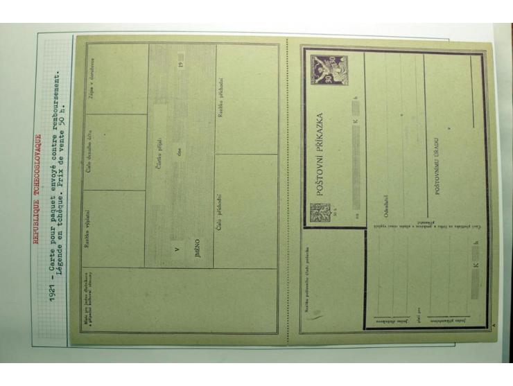  1918/86, ungebrauchte und gestempelte Sammlung mit lokalen Revolutionsausgaben, VZOREC auf Hradschin, Portoprovisiorien, Pro