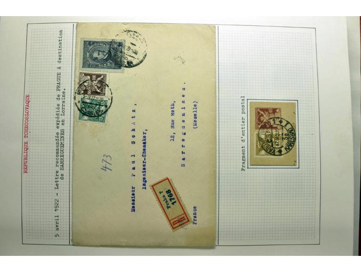  1918/86, ungebrauchte und gestempelte Sammlung mit lokalen Revolutionsausgaben, VZOREC auf Hradschin, Portoprovisiorien, Pro