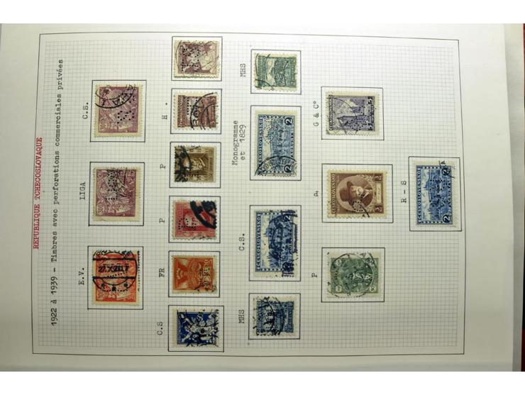  1918/86, ungebrauchte und gestempelte Sammlung mit lokalen Revolutionsausgaben, VZOREC auf Hradschin, Portoprovisiorien, Pro