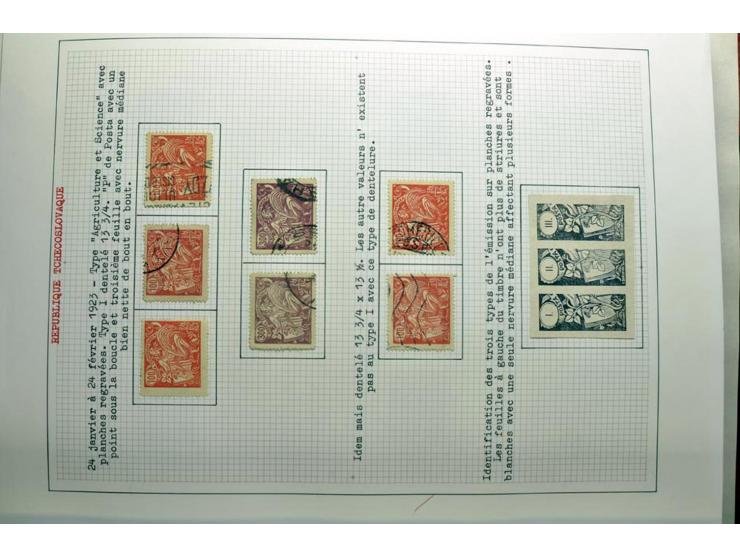  1918/86, ungebrauchte und gestempelte Sammlung mit lokalen Revolutionsausgaben, VZOREC auf Hradschin, Portoprovisiorien, Pro