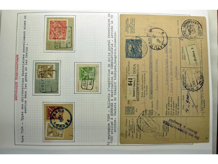  1918/86, ungebrauchte und gestempelte Sammlung mit lokalen Revolutionsausgaben, VZOREC auf Hradschin, Portoprovisiorien, Pro