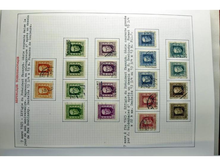  1918/86, ungebrauchte und gestempelte Sammlung mit lokalen Revolutionsausgaben, VZOREC auf Hradschin, Portoprovisiorien, Pro