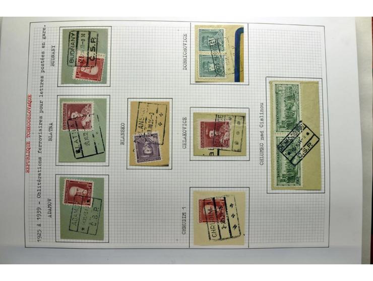  1918/86, ungebrauchte und gestempelte Sammlung mit lokalen Revolutionsausgaben, VZOREC auf Hradschin, Portoprovisiorien, Pro