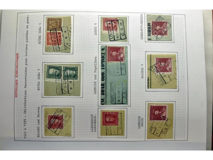  1918/86, ungebrauchte und gestempelte Sammlung mit lokalen Revolutionsausgaben, VZOREC auf Hradschin, Portoprovisiorien, Pro