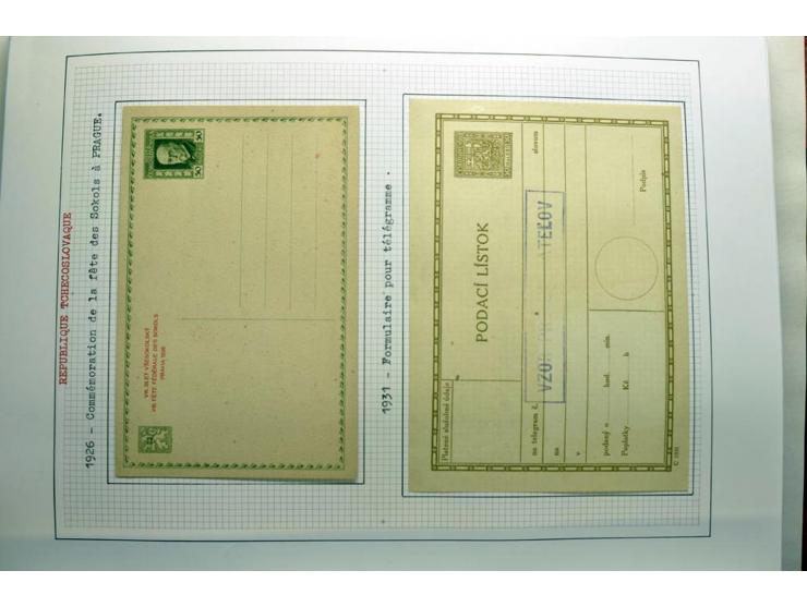  1918/86, ungebrauchte und gestempelte Sammlung mit lokalen Revolutionsausgaben, VZOREC auf Hradschin, Portoprovisiorien, Pro
