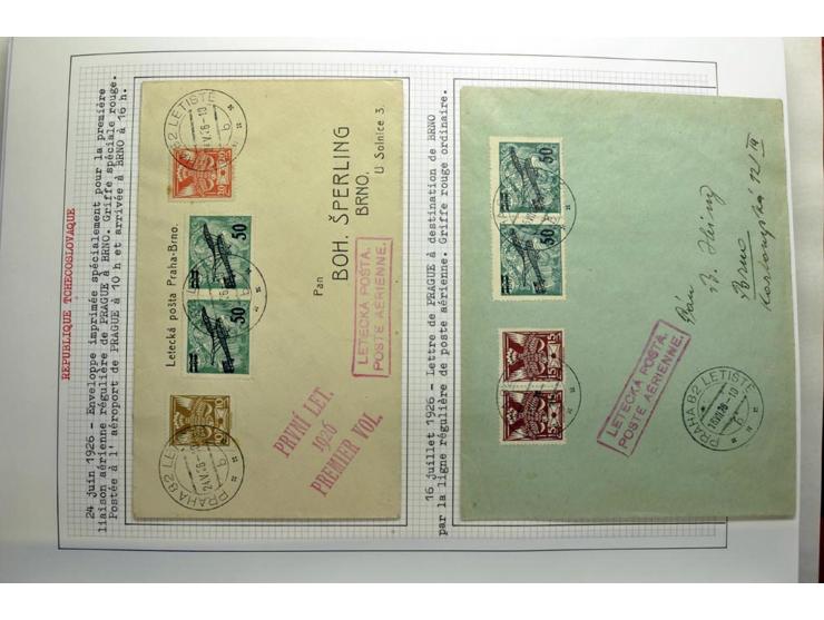  1918/86, ungebrauchte und gestempelte Sammlung mit lokalen Revolutionsausgaben, VZOREC auf Hradschin, Portoprovisiorien, Pro