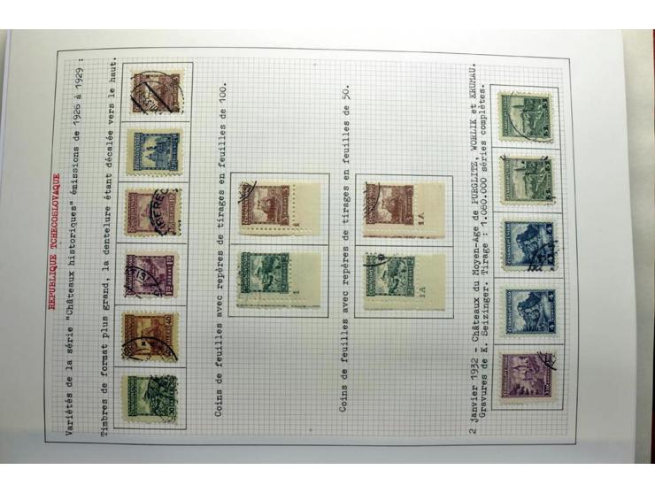  1918/86, ungebrauchte und gestempelte Sammlung mit lokalen Revolutionsausgaben, VZOREC auf Hradschin, Portoprovisiorien, Pro